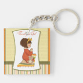 Little Girl Praying Sleutelhanger (Achterkant)