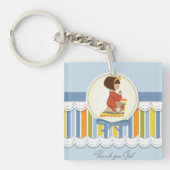 Little Girl Praying Sleutelhanger (Voorkant)