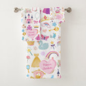 Little Girl  Princess Fairy Tale Pattern Bad Handdoek (Insitu)