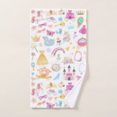 Little Girl  Princess Fairy Tale Pattern Bad Handdoek (Handdoek)