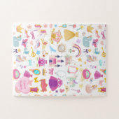 Little Girl  Princess Fairy Tale Pattern Legpuzzel (Horizontaal)