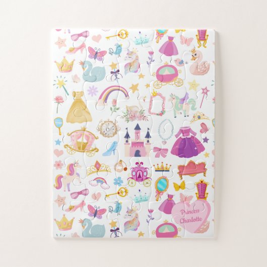 Little Girl  Princess Fairy Tale Pattern Legpuzzel (Verticaal)