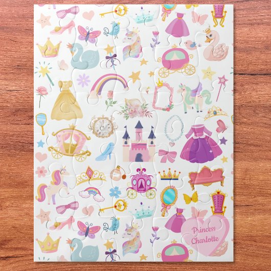 Little Girl  Princess Fairy Tale Pattern Legpuzzel