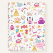 Little Girl Princess Fairy Tale Pattern Notitieboek (Voorkant)
