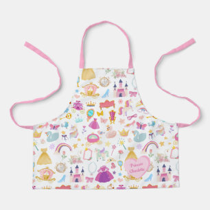 Little Girl  Princess Fairy Tale Pattern Schort