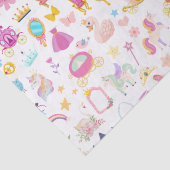 Little Girl  Princess Fairy Tale Pattern Tissuepapier (Detail)