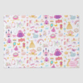 Little Girl  Princess Fairy Tale Pattern Tissuepapier (Voorkant)