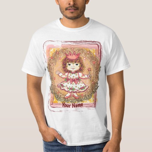 Little Girl Princess T-shirt op maat (Voorkant)