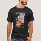 Little Girl Pumpkins Black Cat Hanging Apples Jack T-shirt (Voorkant)