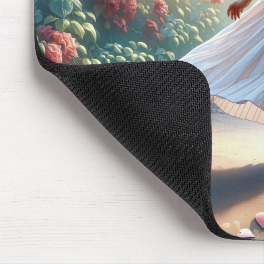 Little Girl Running On a Heart Path Muismat (Hoek)