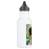 Little Girl Smelling a Pink Rose Personalized Waterfles (Links)