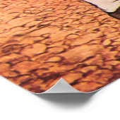 Little Girl Smelling Flowers  Illustratie Poster (Hoek)