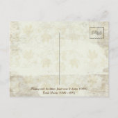 Little Girl-spellen met de kitten (1893) Briefkaart (Achterkant)