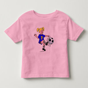 Little Girl Spelling Soccer Kinder Shirts