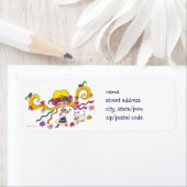 Little Girl Ukraine Folk Art van Vera Trembach Etiket (Insitu)