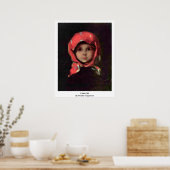 Little Girl van Nicolae Grigorescu Poster (Keuken)