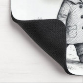 Little Girl Walking Her Dog Muismat (Hoek)