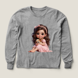 Little Girl with a Puppy beroemd gemaakt door Nata