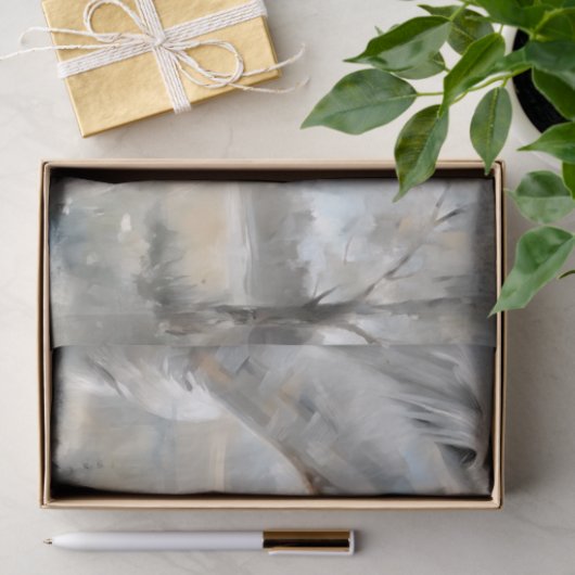 Little Girl Witte Paard Decoupage Tissuepapier (Geschenk)