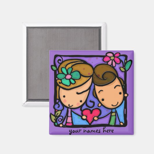 Little Girlie First Love Magneet (Voorkant / Achterkant)