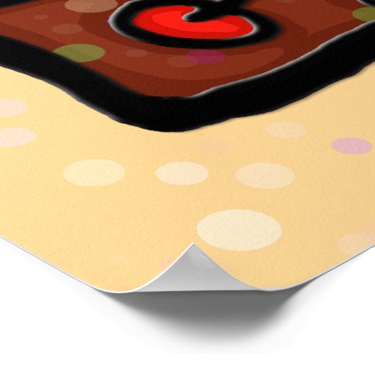 Little Girlie houdt van haar aangepaste Hair Salon Poster (Hoek)