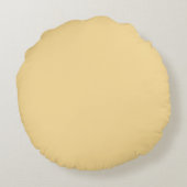 Little Girls Boho Princess Buttercream Yellow Rond Kussen (Achterkant)