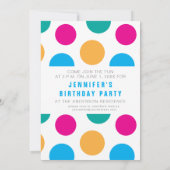 Little Girls Geweldige Birthday Party Cute Kaart (Achterkant)