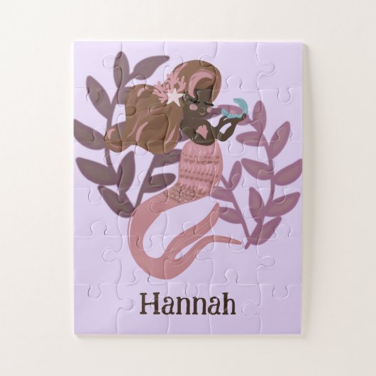 Little Girls Princess Mermaid Legpuzzel (Verticaal)