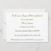 Little Globetrotter - 1e verjaardag avontuur Kaart (Achterkant)