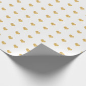 Little Gold Hearts Valentijnsdag Gift Cadeaupapier (Hoek)