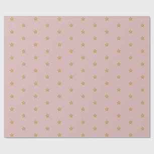 Little Gold Stars beroemd gemaakt door Blush Pink Cadeaupapier