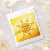 Little Gold Sunshine Modern Boho Birthday Bedankzakje (Geknipt)
