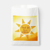 Little Gold Sunshine Modern Boho Birthday Bedankzakje (Voorkant)