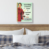 Little Golden Meme Canvas Muurkunst (Insitu (Slaapkamer))