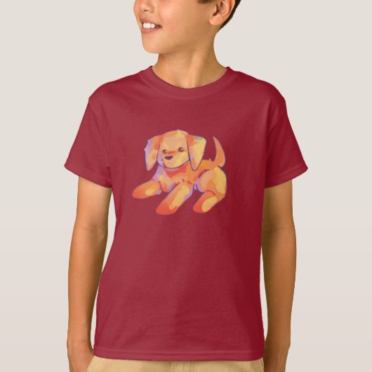 Little golden retriever pup t-shirt (Voorkant)