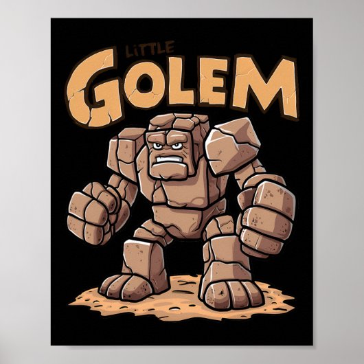 Little Golem Back To School Kid Golem  Poster (Voorkant)