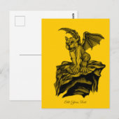 Little Golem Gargoyle Briefkaart (Voorkant / Achterkant)