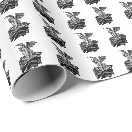 Little Golem Gargoyle Cadeaupapier (Rol Hoek)