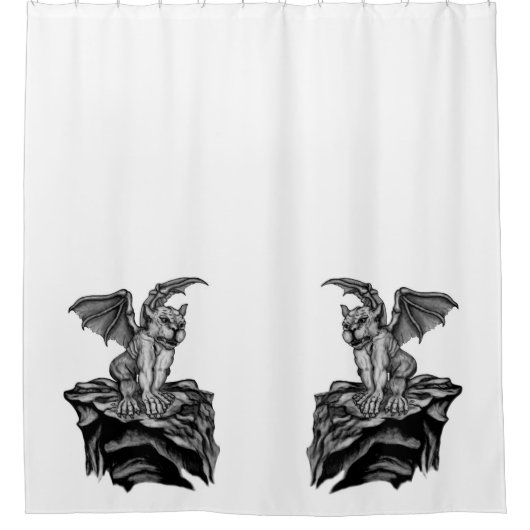 Little Golem Gargoyle Douchegordijn (Voorkant)