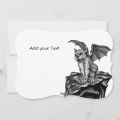 Little Golem Gargoyle Feestdagenkaart (Achterkant)