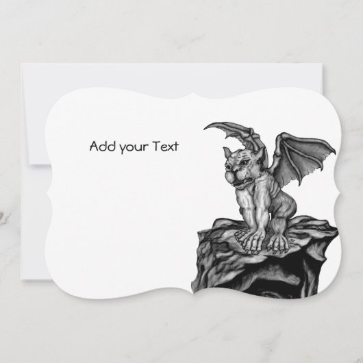 Little Golem Gargoyle Feestdagenkaart (Voorkant)