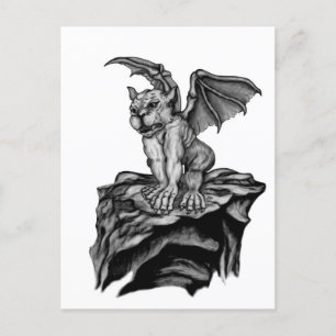 Little Golem Gargoyle Feestdagenkaart