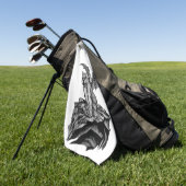 Little Golem Gargoyle Golfhanddoek (Groen)