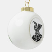 Little Golem Gargoyle Keramische Bal Ornament (Links)