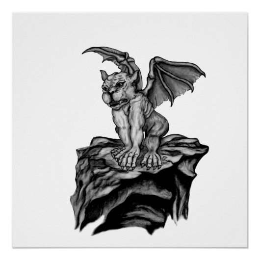 Little Golem Gargoyle Perfect Poster (Voorkant)
