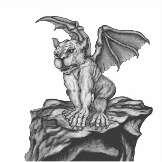 Little Golem Gargoyle Sticker (Voorkant)