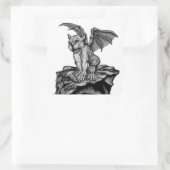 Little Golem Gargoyle Vierkante Sticker (Tas)