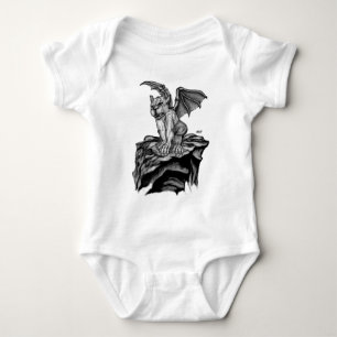Little Golem Gargoyle - Zwart-wit design Romper