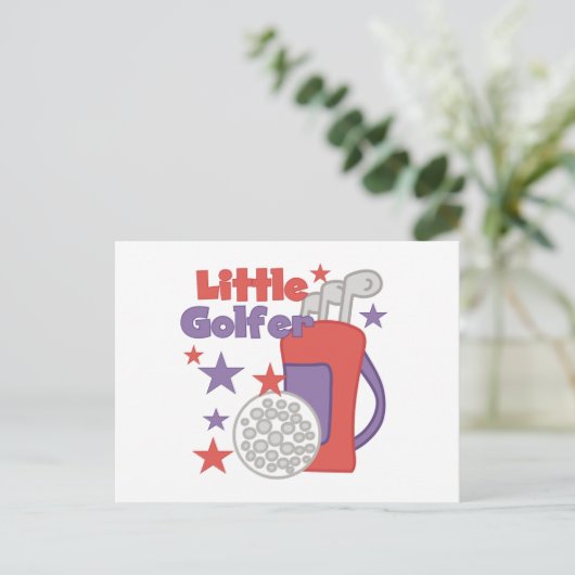 Little Golfer T-shirts en Gifts Briefkaart (Staand voorkant)