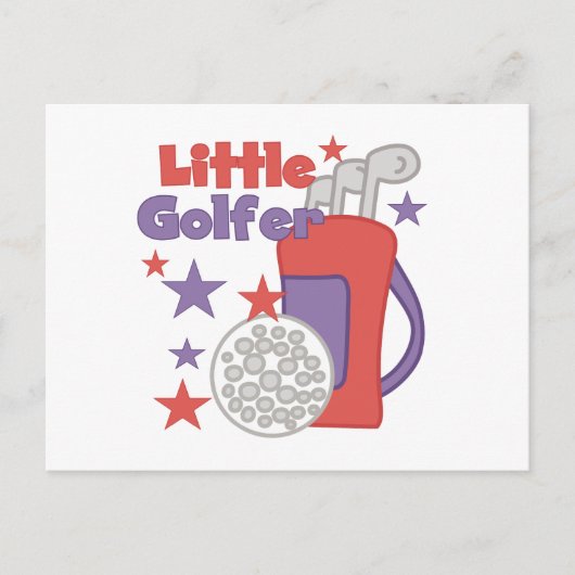 Little Golfer T-shirts en Gifts Briefkaart (Voorkant)